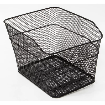 Kosár hátsó sűrűszövésű magasított - 39x29x24 cm + tartozék fekete