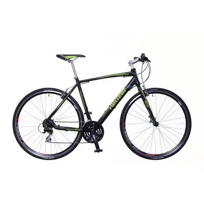 Neuzer courier fekete/zöld-szürke 59 cm matt