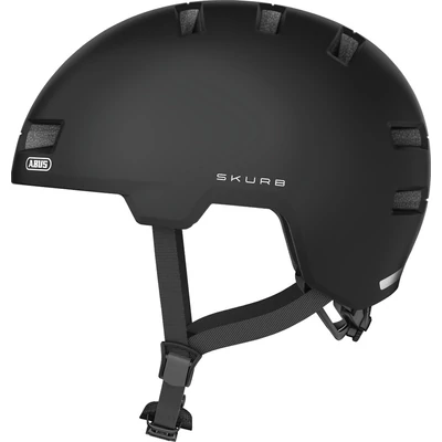 ABUS kerékpáros városi sisak Skurb, ABS, velvet black, L (58-61 cm)