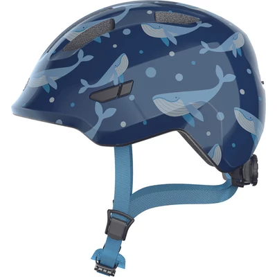 ABUS kerékpáros gyerek sisak Smiley 3.0, In-Mold, blue whale, S (45-50 cm)