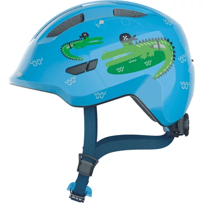 ABUS kerékpáros gyerek sisak Smiley 3.0, In-Mold, blue croco, M (50-55 cm)