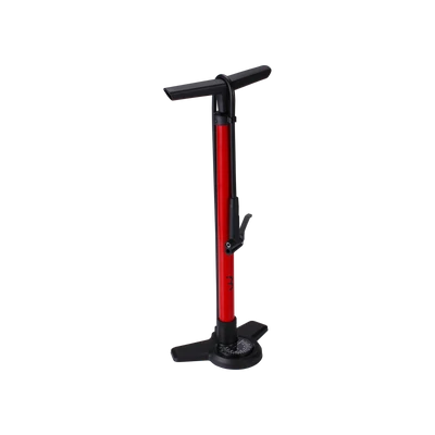 BBB Cycling kerékpáros állópumpa BFP-28 AirBoost, acél és kompozit, piros