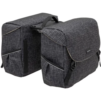 KERÉKPÁROS TÁSKA NEWLOOXS MONDI JOY DUPLA IVY FEKETE 38L 37X26X32CM(X2)
