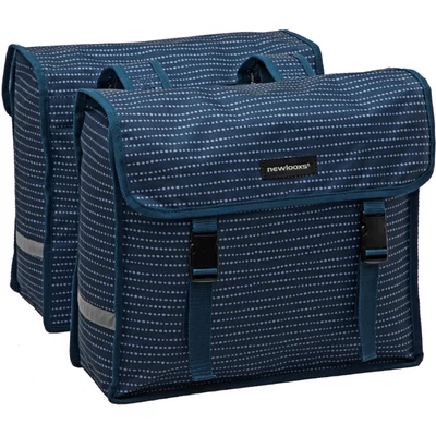 KERÉKPÁROS TÁSKA NEWLOOXS FIORI DUPLA NOMI KÉK 30L 37X12,5X33CM(X2)