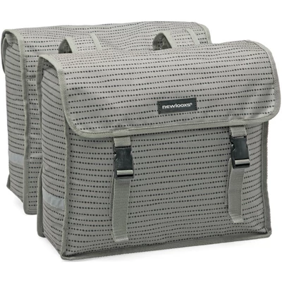 KERÉKPÁROS TÁSKA NEWLOOXS FIORI DUPLA NOMI SZÜRKE 30L 37X12,5X33CM(X2)
