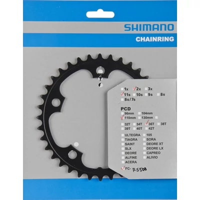 SHIMANO FC-RS500 CHAINRING 36T-MJ BLACK