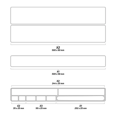 PROTEKTOR MATRICASZETT ZEFAL KOMPLETT BICAJRA XL FÉNYES ÁTLÁTSZÓ 11 DB-OS{2/4}