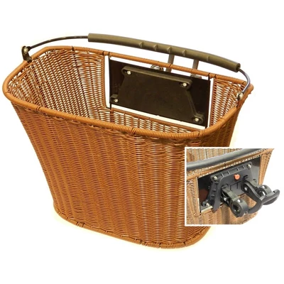Kosár Első Rattan Hatású Barna